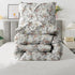 The White Moss Hannah Reversible Print Pinch Pleat AC Comforter With 2 Pillow Cover